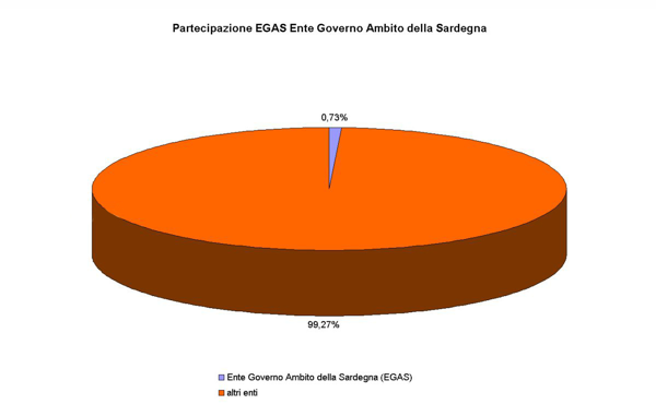 Rappresentazione grafica quota partecipazione del Comune di Guspini